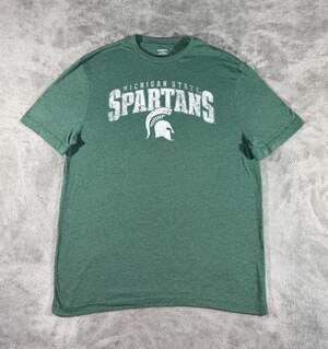 Captivating Michigan State Spartans Distressed Graphic T-Shirt